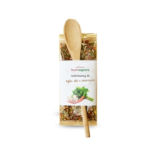 Aglio, olio e peperoncino mit Esslöffel