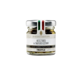 Trüffelscheiben schwarz in Olivenöl