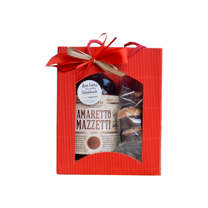Geschenk-Tasche Amaretto / Amaretti