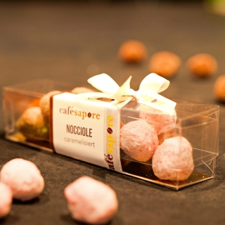 Karamellisierten Haselnüsse Fleur de Sel - Geschenkbox