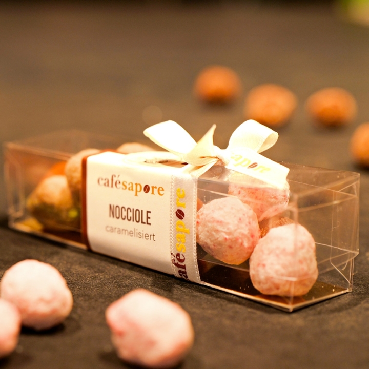 Assortierte karamellisierte Haselnüsse – Geschenkbox