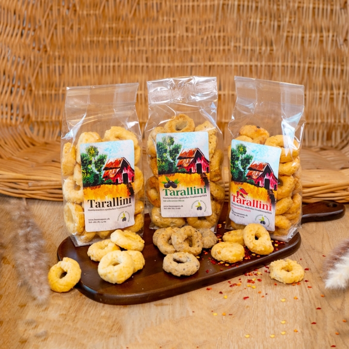 Tarallini mit schwarzen Oliven "Selezione Buonsapore"