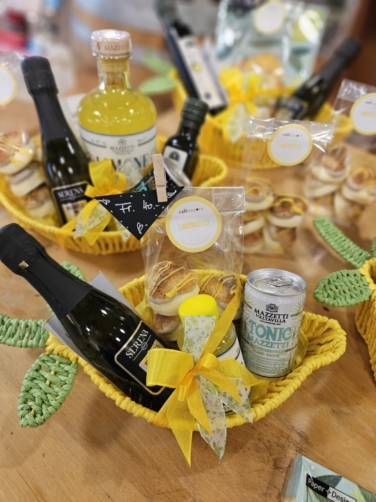 Limoncello Spritz Zitronen Körbli