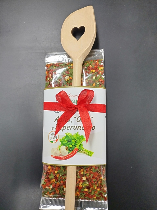 Aglio, olio e peperoncino mit Esslöffel